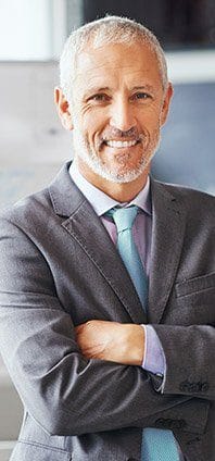 Businessman with healthy smile