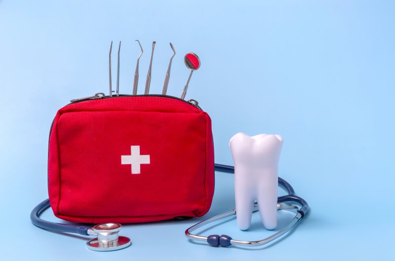 A dental emergency kit